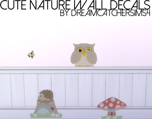 Sims 4 Cute Nature Wall Decals at DreamCatcherSims4