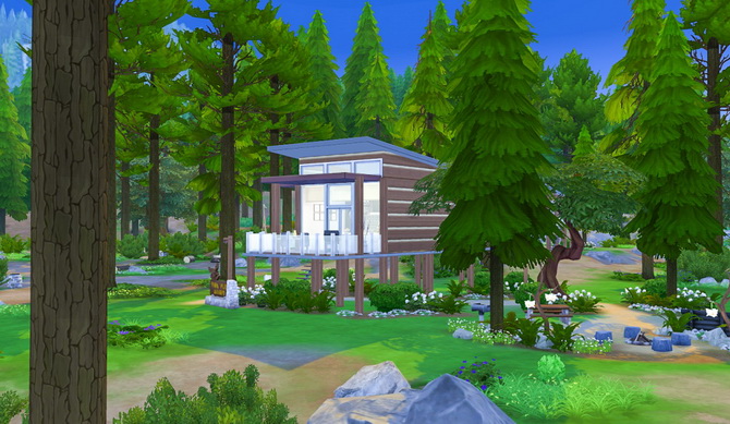 Sims 4 Riverside Outlook Cabin for Granite Falls at Simsational Designs