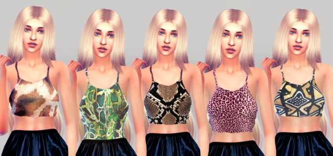 Sims 4 15 African Tops at Lulufrosty frog
