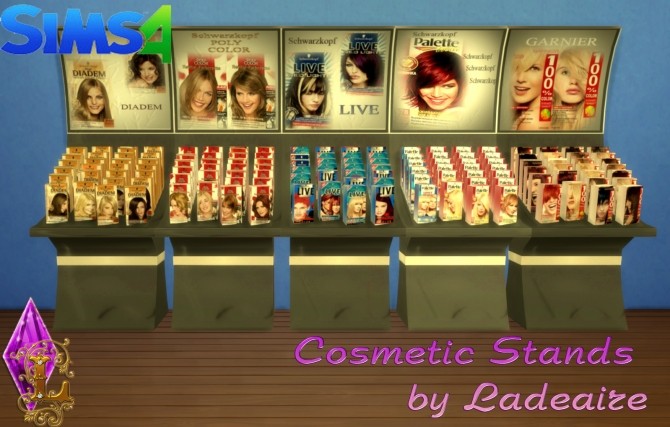 Sims 4 Cosmetic Stands at Ladesire