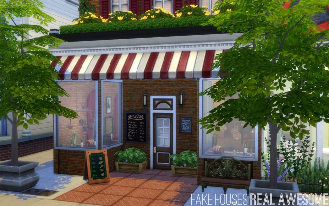 Sims 4 Gymrat’s & The Copper Cow at Fake Houses Real Awesome