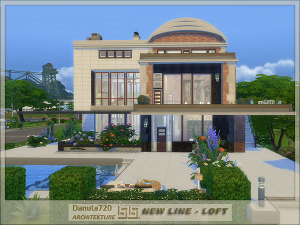 Sims 4 NEW LINE Loft by Danuta720 at TSR
