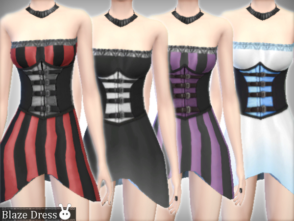 Sims 4 Blaze Dress by XxNikkibooxX at TSR