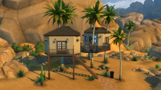 Sims 4 Coconut Tree House! by keexz at Mod The Sims