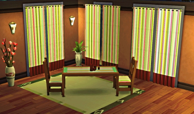 Sims 4 Dining and Curtains at El Taller de Mane