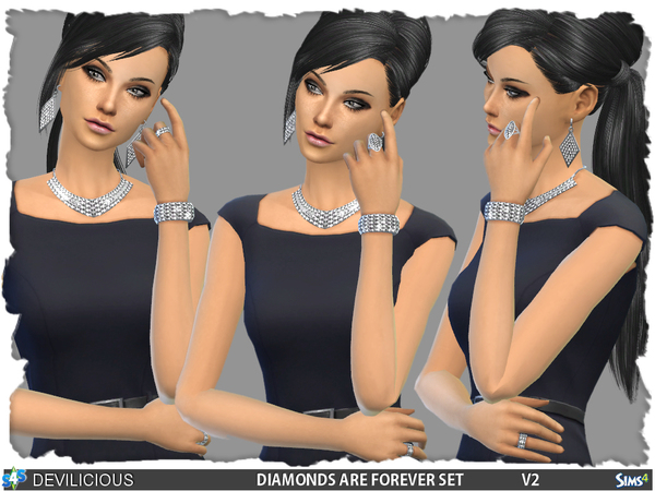 Sims 4 Diamonds Are Forever V2 Set by Devilicious at TSR