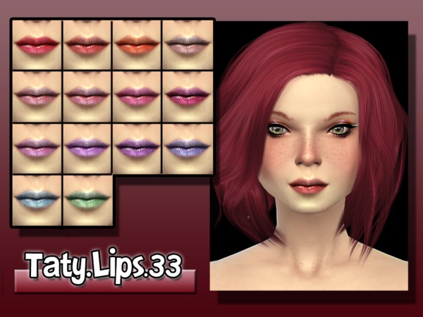 Sims 4 Lips 33 by tatygagg at TSR