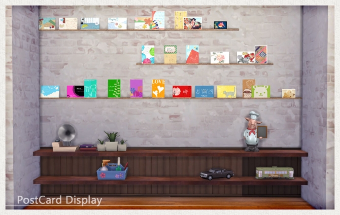 Sims Complete Postcard Collection POSTCARD display at Imadako » Sims 4 Updates