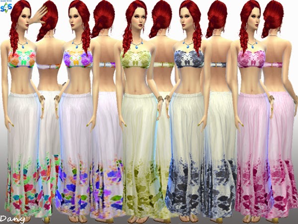 Sims 4 Piper hippie outfits by RedDany at Dany’s Blog