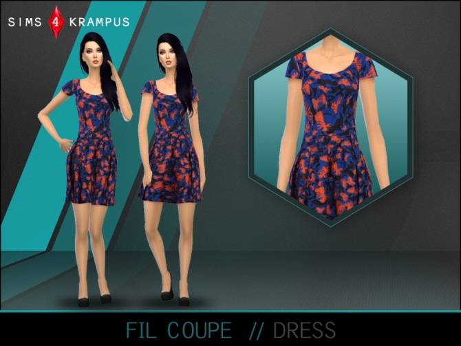 Sims 4 Chic dress collection at Sims 4 Krampus