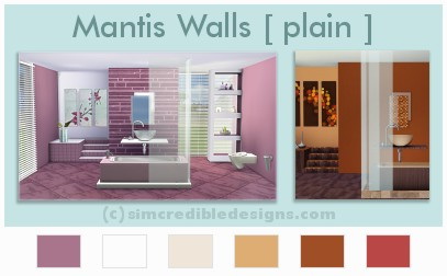 Sims 4 Mantis walls and floors at SIMcredible! Designs 4