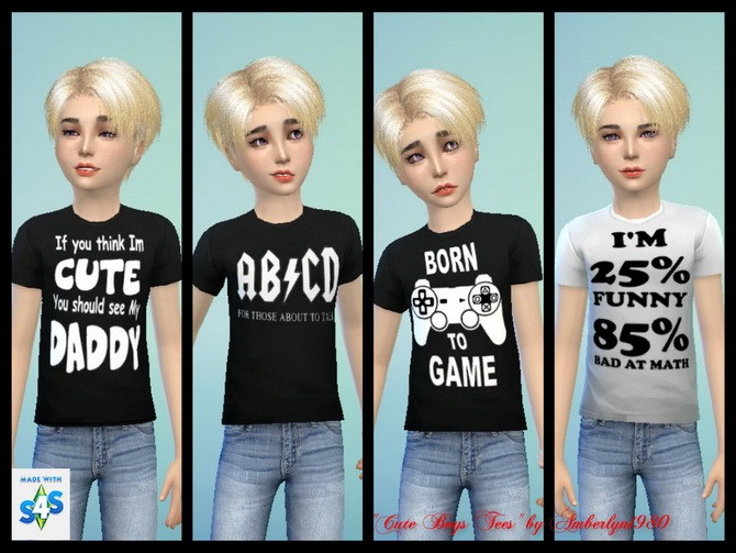 Sims 4 Cute Sweatshirts and T Shirts at Amberlyn Designs