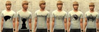 GAME OF THRONES shirts by Bettyboopjade at Sims Artists