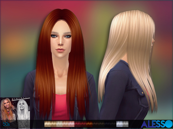 Sims 4 50s Hair by Alesso at TSR