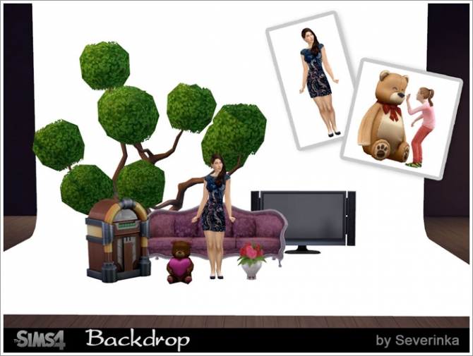 Sims 4 Backdrop white background for filming at Sims by Severinka