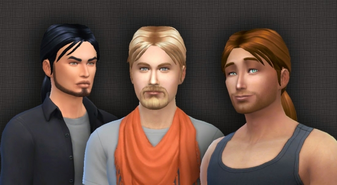 Sims 4 Low Ponytail for males by Kiara at My Stuff