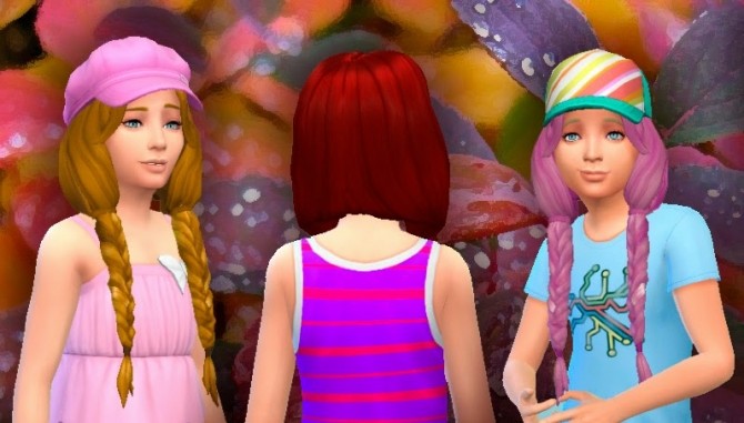 Sims 4 Braiding Hair for Girls at My Stuff