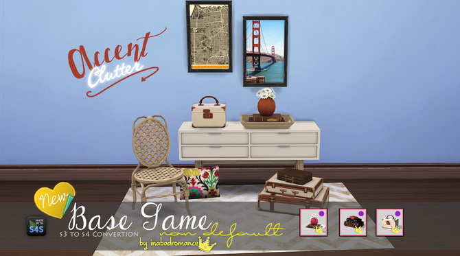 Sims 4 Tray, luggage and box conversions at In a bad Romance