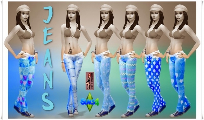 Sims 4 Jeans Collection at Annett’s Sims 4 Welt