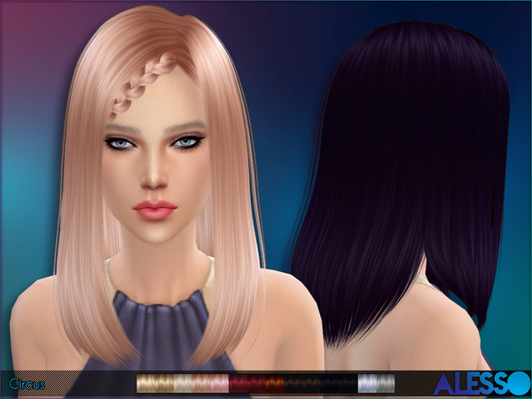 Sims 4 Circus Hair by Alesso at TSR