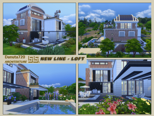 Sims 4 NEW LINE Loft by Danuta720 at TSR