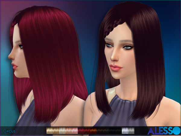 Sims 4 Circus Hair by Alesso at TSR