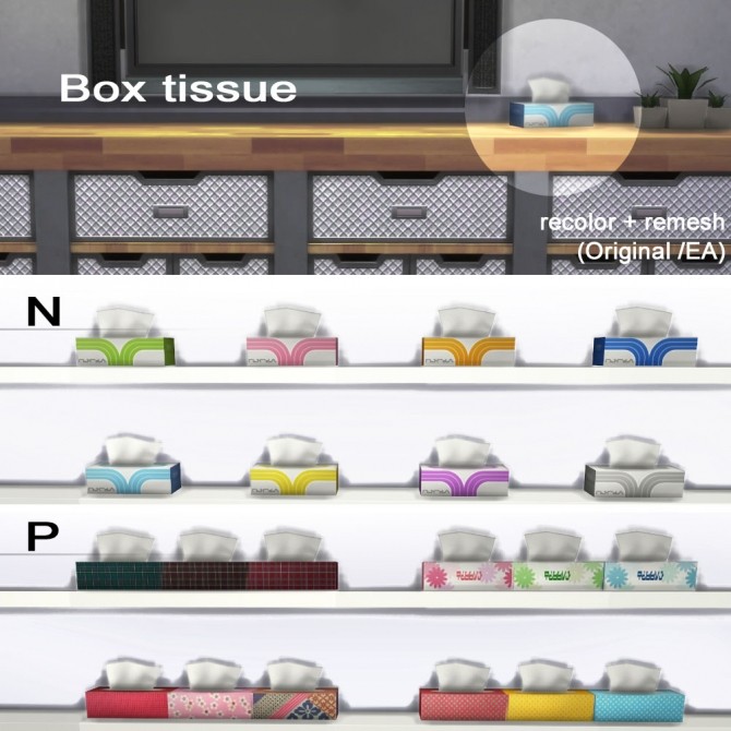 Sims 4 Box tissue at Imadako