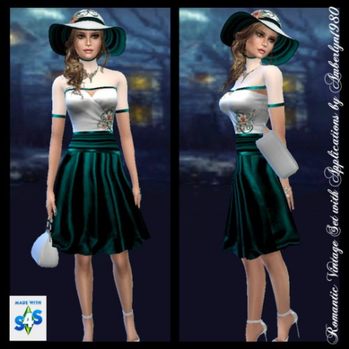 Romantic Vintage Set Necklace At Amberlyn Designs Sims 4 Updates