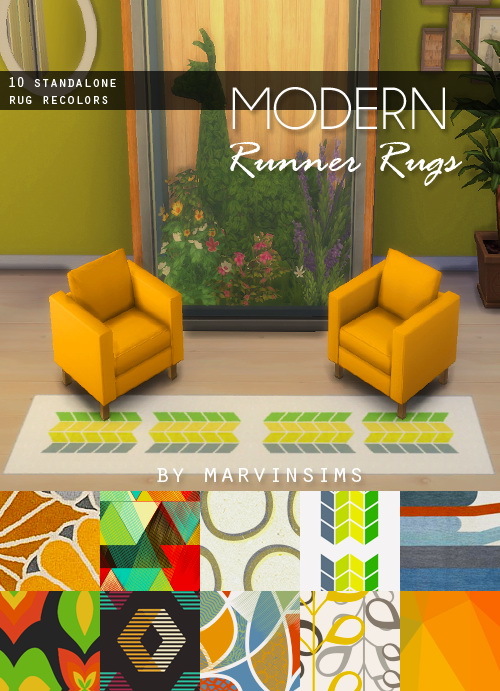 Sims 4 Modern Runner Rug at Marvin Sims