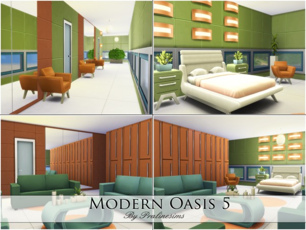 Sims 4 Modern Oasis 5 by Pralinesims at TSR