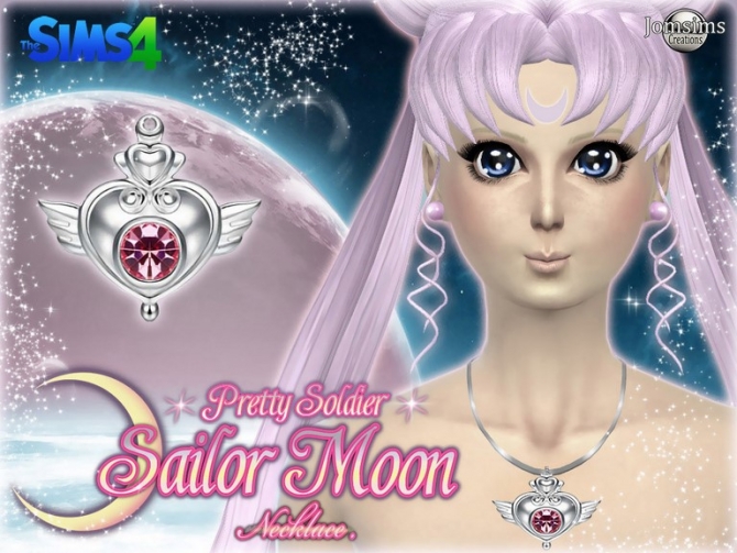 Sims 4 Sailor Moon Crystal, Madame Bovarys Cameo and African Earrings at Jomsims Creations