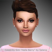 Halle Berry by Selena at Sims 4 Celebrities
