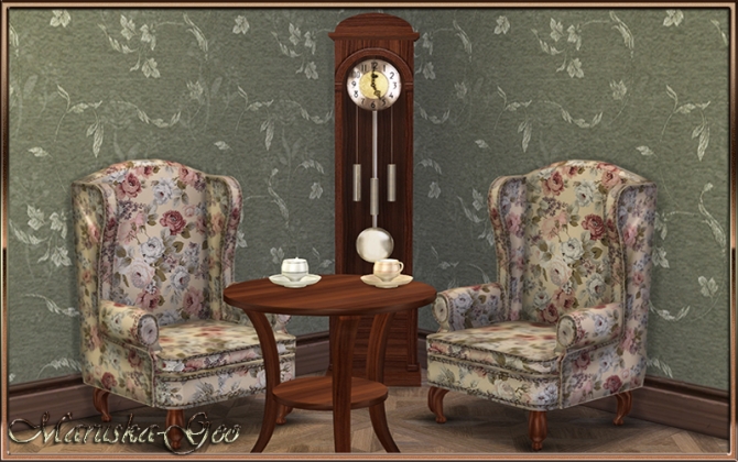 Sims 4 Five o’clock set of furniture at Maruska Geo