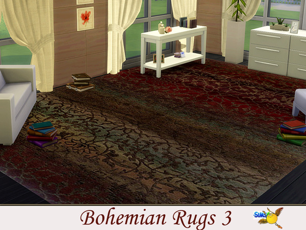 Sims 4 Bohemian Rugs by Evi at TSR
