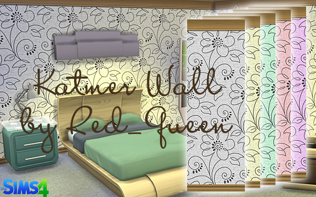 Sims 4 Katmer Wall by Red Queen at ihelensims