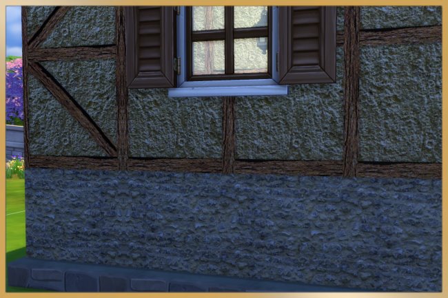 Sims 4 Middle Ages Tudor 1 walls by Schnattchen at Blacky’s Sims Zoo
