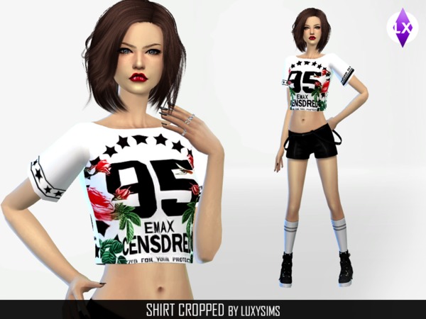 Sims 4 Cropped Shirts by Luxy Sims3 at TSR