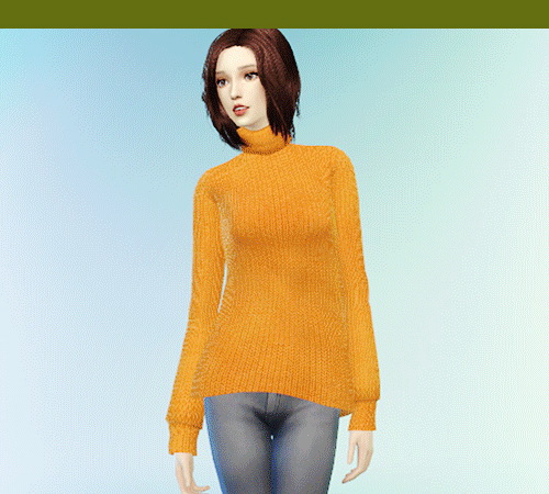 Sims 4 Asym Turtleneck Sweater at JSBoutique
