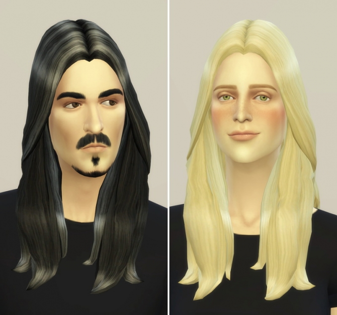 Long Wavy Hair Edit at Rusty Nail » Sims 4 Updates