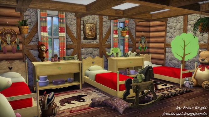 Sims 4 Lakeside Cabin by Julia Engel at Frau Engel