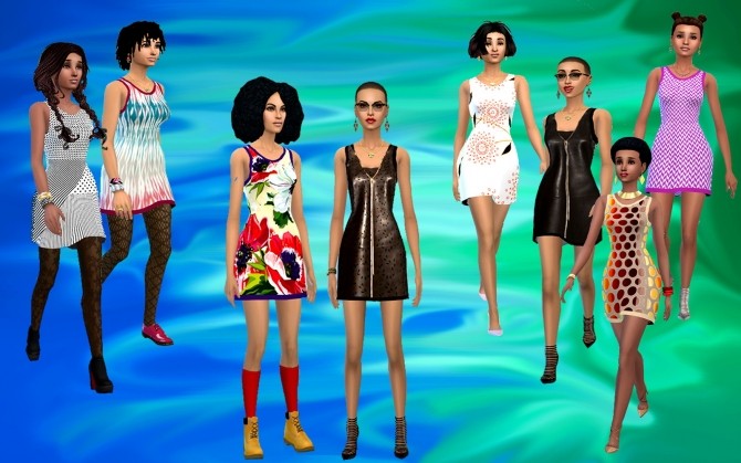 Sims 4 12 T Dresses at Dreaming 4 Sims