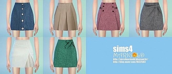 Sims 4 Mini skirt set at Marigold