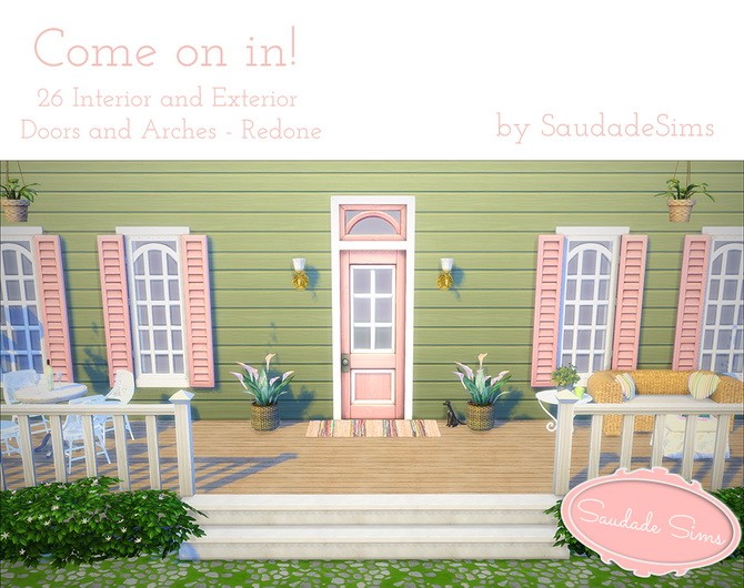Sims 4 26 Interior and exterior doors and arches at Saudade Sims
