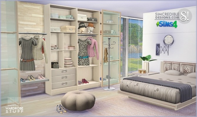 Sims 4 Wardrobe stuff at SIMcredible! Designs 4