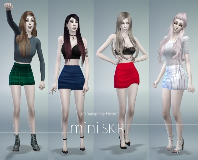 Sims 4 Mini SKIRTS at manuea Pinny