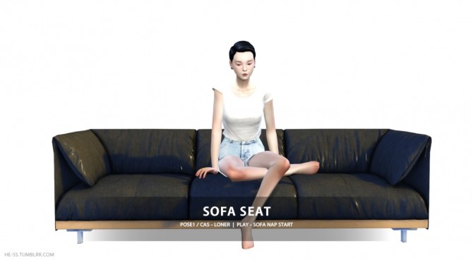 Sims 4 SOFA SEAT CAS&PLAY poses at HESS