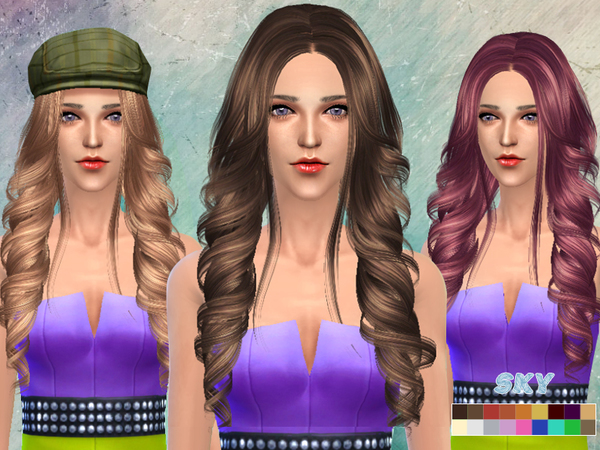 Sims 4 Hair 261 by Skysims at TSR