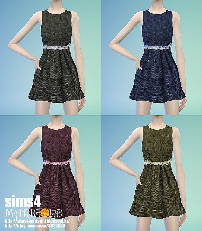 Sims 4 Lace point onepiece at Marigold