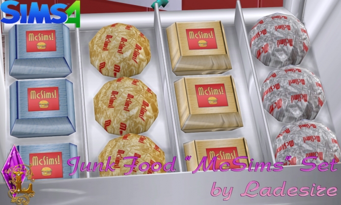 Sims 4 McSims Junk Food at Ladesire