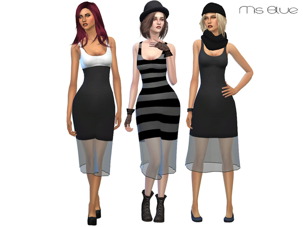 Sims 4 Siri Dress by Ms Blue at TSR